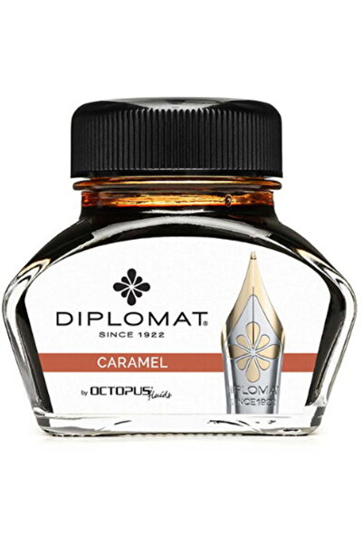 Diplomat Calimara cu cerneala Octopus, 30 ml - maro caramel