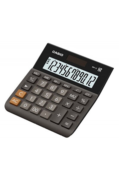 Casio MH-12BK-S 12-digit black office calculator