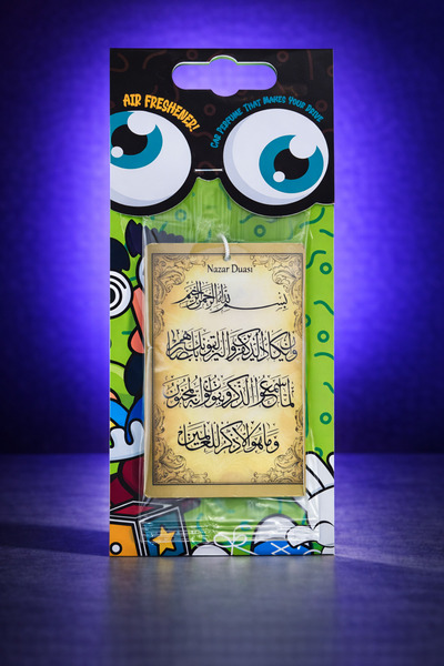 bikoku Nazar Duası Tasarımlı Dekoratif Oto Araç Kokusu ve Aksesuarı