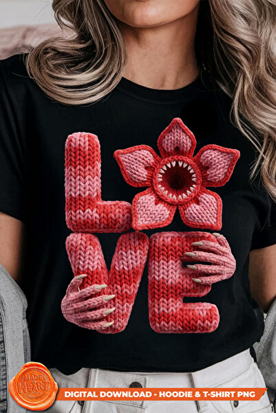 AEMİ Μπλουζάκι Unisex Πλεκτό Αγάπης με τύπωμα oversized