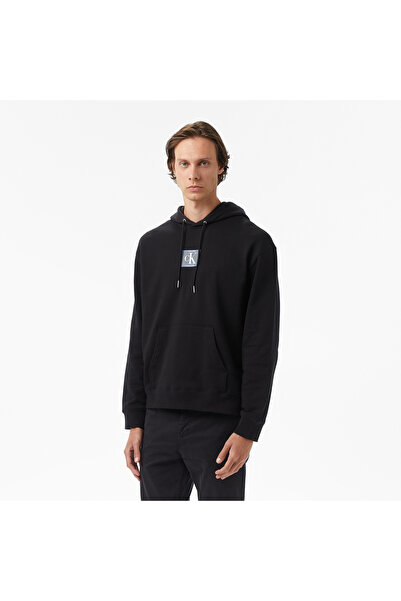 Calvin Klein سويت شيرت رجالي أسود برقبة دائرية LV04RC286GUB1_LS EU 350TERRY S...