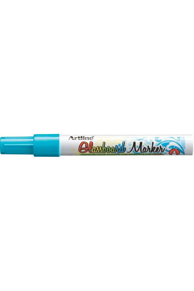 artline Marker pentru tabla de sticla Glassboard, varf rotund 2.0mm - bleu