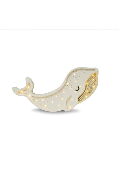 Generic Whale Lamp Wooden Night Light for Kids Room