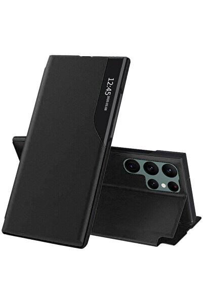 Techsuit Husa pentru Samsung Galaxy S22 Ultra 5G - eFold Series - Black