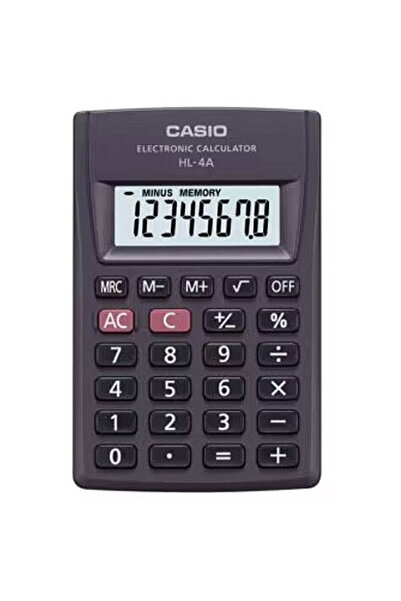 Casio HL-4A-B 8-digit pocket calculator 56x87mm black