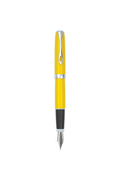 Diplomat Excellence A2 pen, with M nib, stainless steel - Yellow Chrome