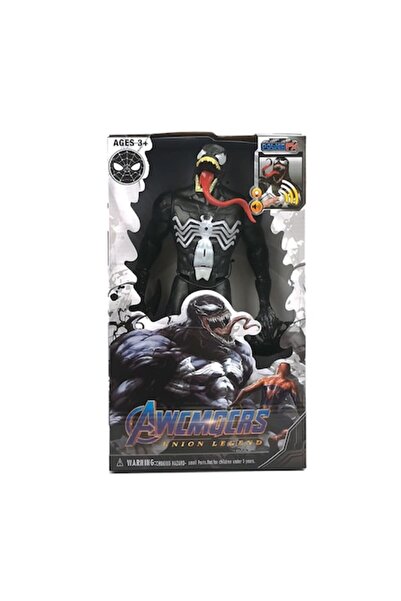 NO BRAND Figurină Venom cu lumini și sunete, neagră