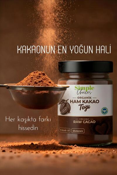 Simple Choices Organik Ham Kakao Tozu 140 gr