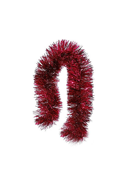 OEM Thick colored tinsel, 2.4 m, Red