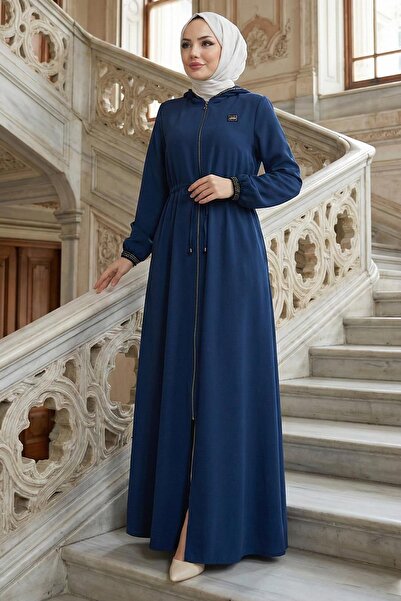 hafsamina فانلة بغطاء رأس قابل للربط من فيل، لون بترولي HM2360