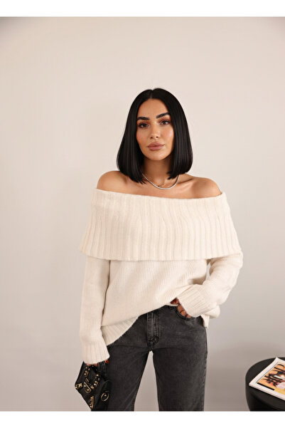 My Blog Vanilla Shawl Collar Sweater - 231201