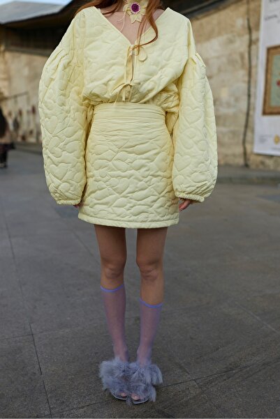 FLAINER Primrose Blush Heart Puff Etek