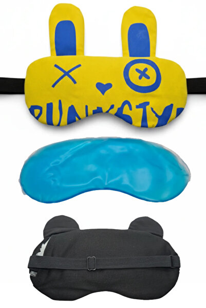 Neesa Soğuk Jelli Kırışıklık Karşıtı Işık Önleyici Unisex Yıkanabilir Uyku Ma...