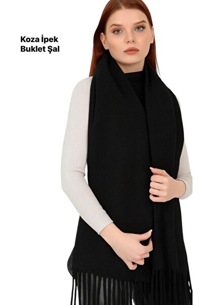 Bilmar Buklet Düz Omuz Şalı Püsküllü 75 x 185 Cm