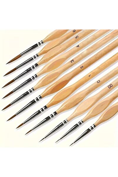 ByLily 7 Detail Paint Brushes. Ergonomic Grip, Gouache, Watercolor, Oil Paint...