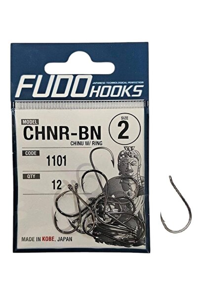 Fudo 1101 No:2 Chinu W/Ring Black Nikel Olta İğnesi 12 Adet