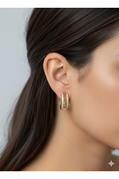 lavante butik kendini özel hisset أقراط شوبينغ على شكل حلقة بنمط متاهة