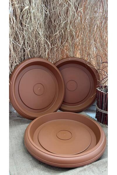 Ekodoğa Villa Saksı Tabağı Kahverengi 10 NO