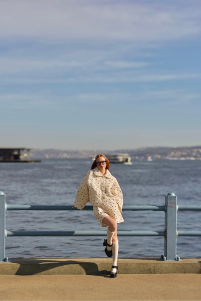 FLAINER Hazel Field Heartlet Puff Mont