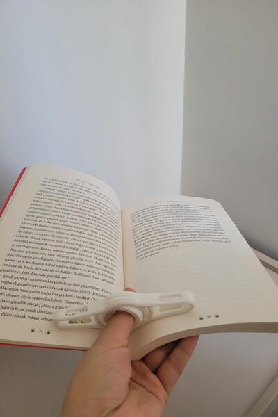 KLYNTO Hareketli Kitap Okuma Yüzüğü - Pratik Kitap Sayfa Tutucu - 1 Adet - 12cm