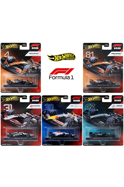 HOT WHEELS Formula 1 5 li set – Race Team F1 Mix 2025