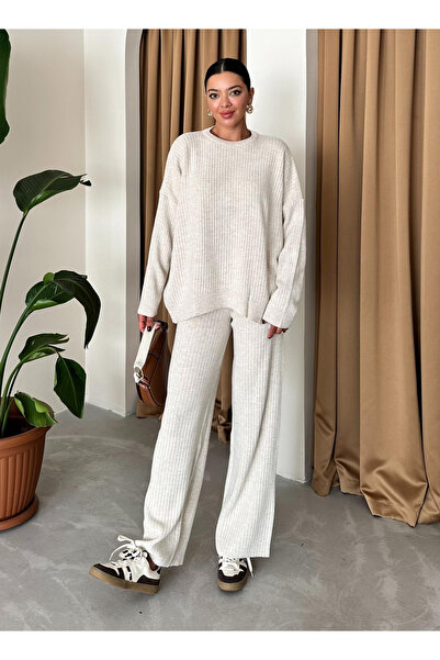 My Blog Taş Corded Fabric Knitwear Set - 4004