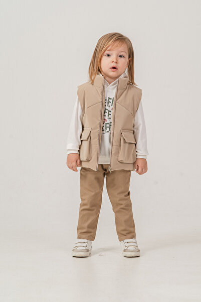 LUCY EXCLUSİVE بغطاء رأس طقم للأولاد مكون من بغطاء رأس قطع (سترة؛ بنطلون؛ صدر...