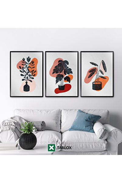 TABLOX Set de pictură pe MDF cu estetică artistică, albastru cobalt piese, cu...