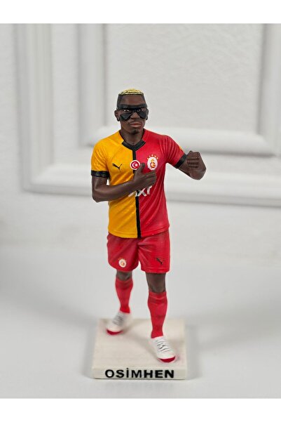 3DAKSESUAR Osimhen Galatasaray Forma Tasarımlı Koleksiyonluk Biblo 20 CM | El...