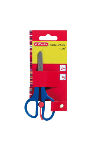 Herlitz MEDIUM SCISSORS WITH PLASTIC HANDLE 13CM BLISTER