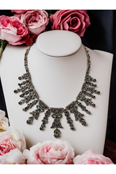 FAYRA ACCESSORIES Zircon Stone Engagement Henna Wedding Choker