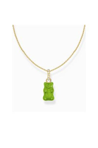 Thomas Sabo KE2209-414-6-L45V Gold-plated chain green Goldbears