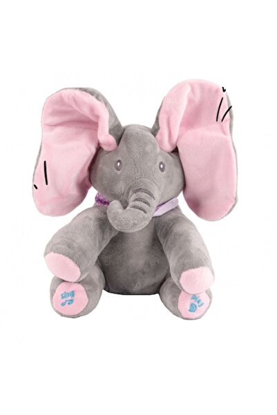 MalPlay Jucărie interactivă Happy Elephant 32 cm roz