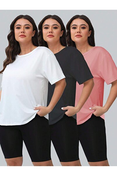 MONFİ ΠΑΚΕΤΟ 3 ΤΕΜΑΧΙΩΝ ΠΡΟΦΙΛΟΓΡΑΦΗΜΕΝΟ ΣΕΤ ΓΥΝΑΙΚΕΙΩΝ ΚΟΝΤΟΜΑΝΙΚΩΝ ΜΠΛΟΥΖΩΝ