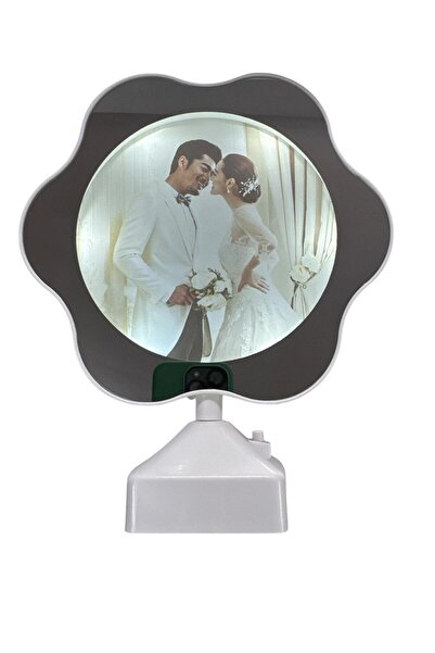 OEM Magic Mirror with LED – Flower | Personalized Photo Frame 20.5 cm x 18.5 cm