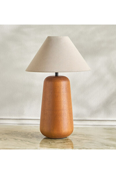 Olca Wooden Table Lamp - 55 cm