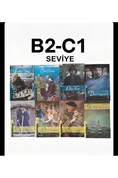 Kapadokya Yayınları English Story B2-C1 Level Set of 8 (Including Karakot Lis...