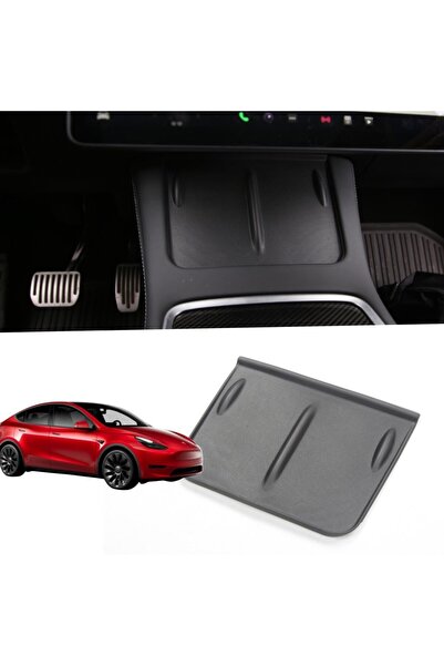 TESLA Model Y - Model 3 Silikon Telefon Şarj Pedi - Siyah