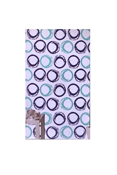 Nebunici Shower/Bath Curtain, Nebunici, 180x180 cm, 12 Rings, White/Blue