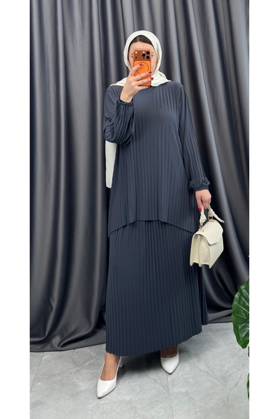 NİSUM MODA Piliseli Sandy Skirt Set