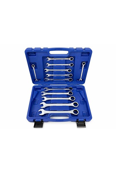 GEBOTOOLS RATCHET COMBINATION WRENCH KIT 8-19MM 12 PIECES GEBO TOOLS
