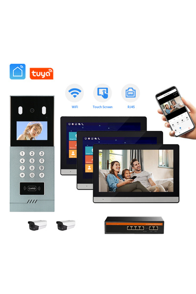 Intercom نظام جرس باب فيديو بتقنية TCP/IP Poe