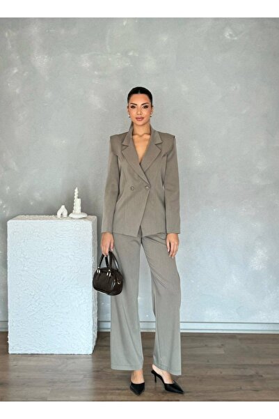 Nesil Women's Jacket and Pants Set with Detailed Design