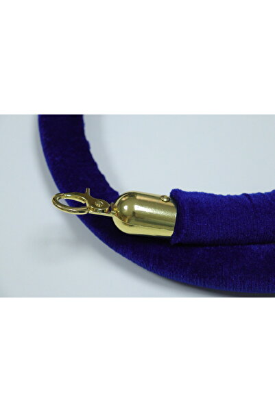 HCA LİMİTED Navy Blue Protokol Barrier Rope 150cm Imported Velvet with Hook (...