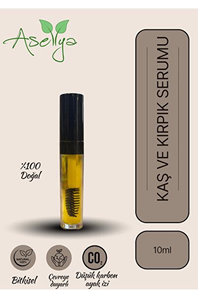 asellya sağlıklı yaşam Doğal İçerikli Kaş ve Kirpik Bakım Serumu 10 ml – Bitk...