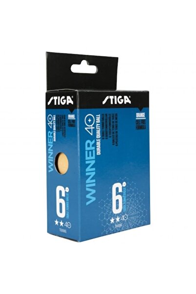 STIGA Set of 6 Winner Abs 2 Orange Tennis Balls