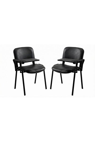 Ofisbazaar Form 2'li Yazı Tablalı Kolçaklı Sandalye – Toplantı, Eğitim ve Sem...