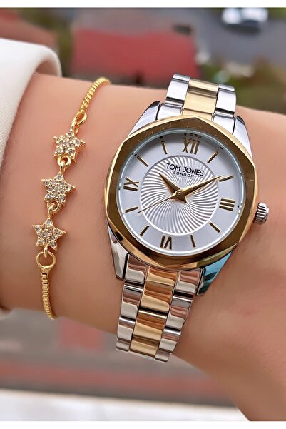Tom Jones Original Brand - Yellow Silver Color - 2 Year Warranty Women's Wris...