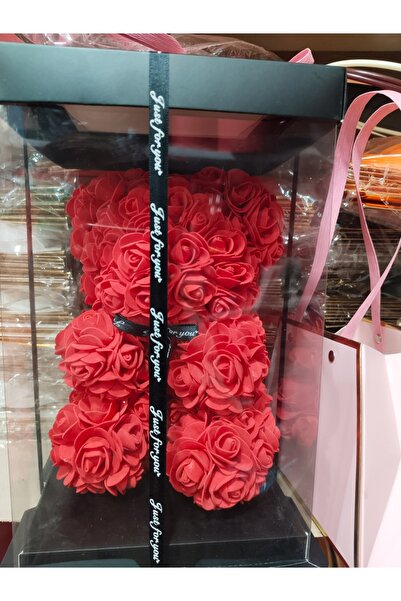 MİRAY FLOWERS HEDİYELİK Sevgililer günü Özel kutulu Güllü Ayıcık Teddy Rose