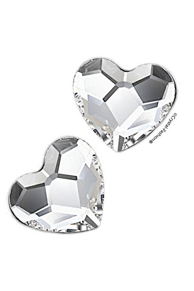 Crystal-Fashion® 925 Silver Heart Earrings